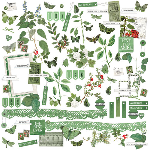 Color Swatch: Willow Laser Cut Outs-Elements - A50023ZW-G178M