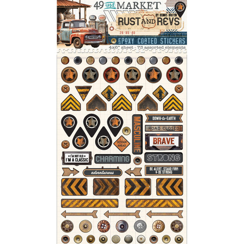 49 And Market Epoxy Stickers-Rust And Revs Wishing Bubble - 5A0029X2-1GDCP