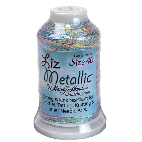 5 Pack - Handy Hands Liz Metallic Thread Cone Size 40-Icy Pastel - 5A0031ZS-1H3MB - 769826403494