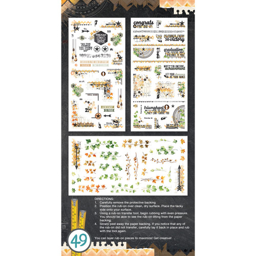 Academia Rub-On Transfer Set-Academia - 5A0021HQ-1G4FD Academia Rub-On Transfer Set-Academia - 5A0021HQ-1G4FD