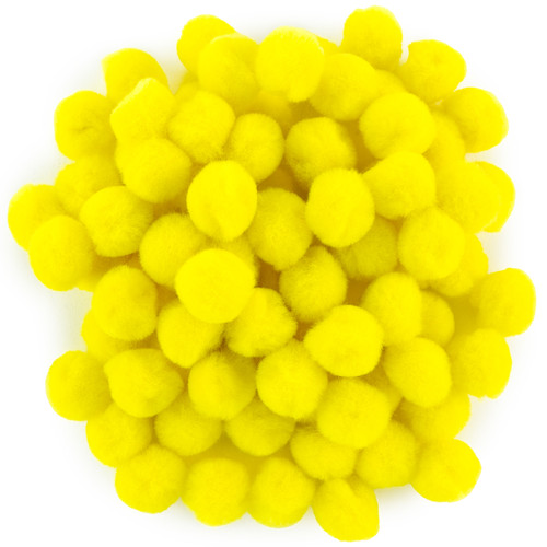 CousinDIY Pom-Pom 1" 80/Pkg-Yellow - 5A002XW5-1GYK9