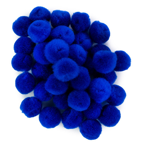 CousinDIY Pom-Pom 0.75" 45/Pkg-Royal Blue - 5A002XTD-1GYL0