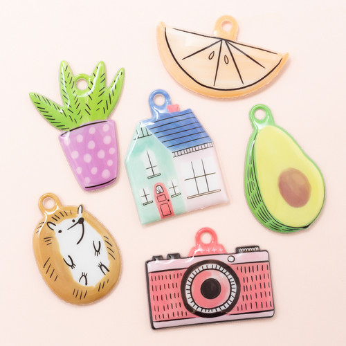 Amy Tan Stay Sweet Inflated Ephemera Die-Cuts 6/Pkg-Double-Sided - 351204