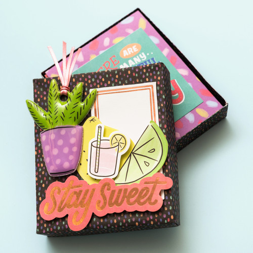 Amy Tan Stay Sweet Inflated Ephemera Die-Cuts 6/Pkg-Double-Sided - 351204