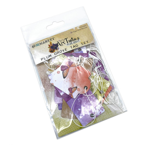 ARToptions Plum Grove Tag Set-18 Tags With Strings - APG38572 - 752505138572