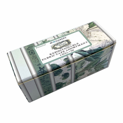 49 And Market Fabric Tape Assortment 4/Rolls-Vintage Bits Botanical - VB39036 - 752505139036
