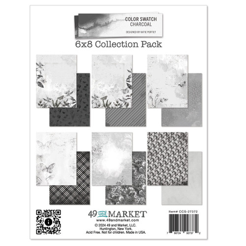 49 And Market Collection Pack 6"X8"-Color Swatch: Charcoal - CCS27372 49 And Market Collection Pack 6"X8"-Color Swatch: Charcoal - CCS27372