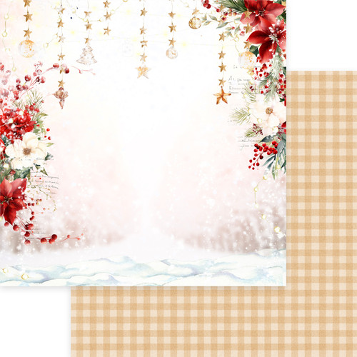 25 Pack - Memory Place Double-Sided Paper 12"X12"-Joy Let It Snow - 5A003786-1H88V - 4582248617173