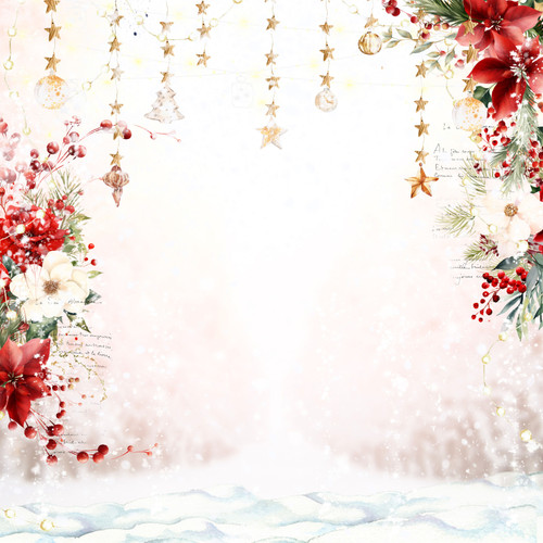 25 Pack - Memory Place Double-Sided Paper 12"X12"-Joy Let It Snow - 5A003786-1H88V