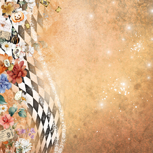 25 Pack - Memory Place Double-Sided Paper 12"X12"-Halloween in Wonderland in Wond - 5A00378M-1H88J