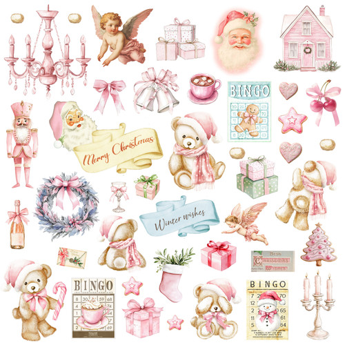 25 Pack - Memory Place Double-Sided Paper 12"X12"-Holly Jolly Presents - 5A00377C-1H87X