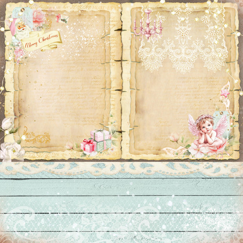 25 Pack - Memory Place Double-Sided Paper 12"X12"-Holly Jolly Merry Christmas - 5A00377C-1H88B