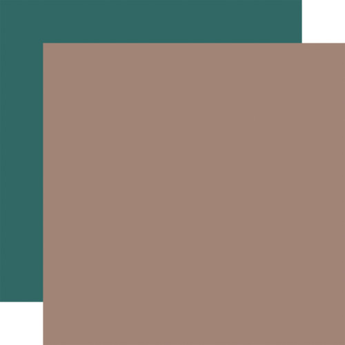 25 Pack - Snow Day Double-Sided Cardstock 12"X12"-Brown/ Green - 5A0033S1-1H5KS - 810192590759