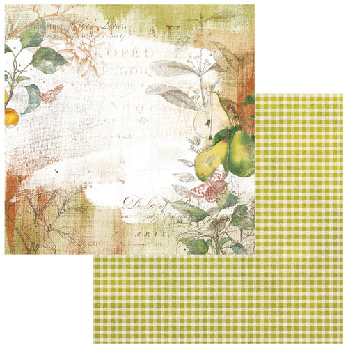 20 Pack - Vintage Orchard Double-Sided Cardstock 12"X12"-Pear Tree - 5A0029X8-1GDCS - 786724928652
