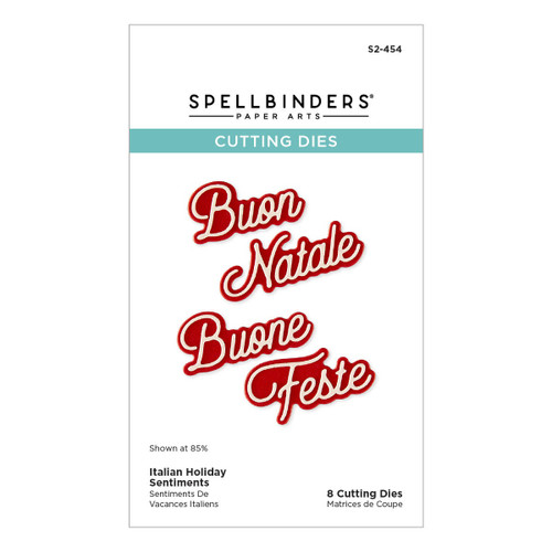 Spellbinders Etched Dies-International Holiday Sentiments, Italy - 5A003CZW-1H97M - 810176108406