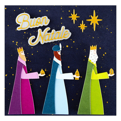 Spellbinders Etched Dies-International Holiday Sentiments, Italy - 5A003CZW-1H97M