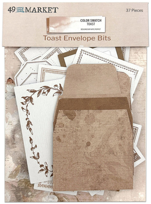 Color Swatch: Toast Envelope Bits-37/Pkg - CST41183 - 752505141183