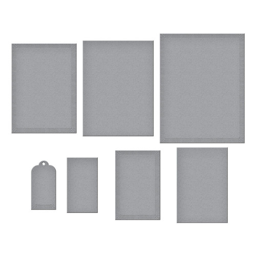 Spellbinders Linear Touch Rectangles and Tag Etched Dies-Happier Hour - 5A003CZZ-1H977