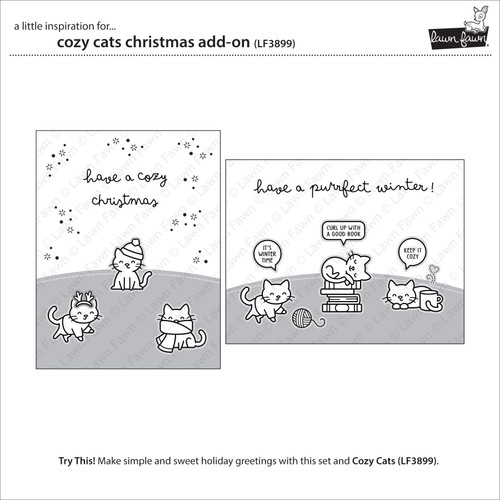 Lawn Fawn Add-On Stamps-Cozy Cats Christmas - 5A0039H7-1H8PC