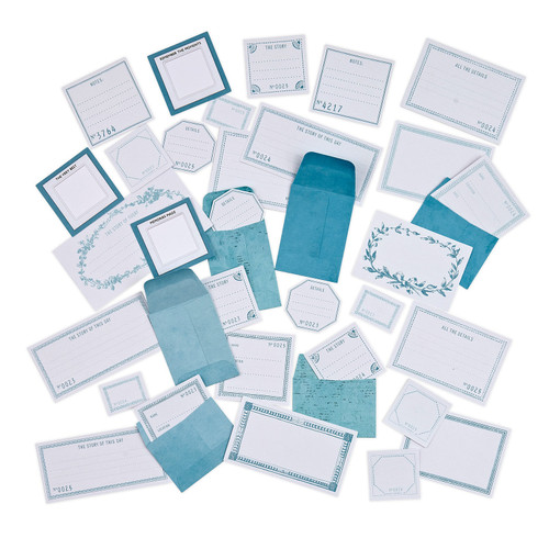 Color Swatch: Ocean Envelope Bits-37/Pkg - CSO41336