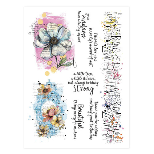 3 Pack - Spellbinders Rub-On Sheets-Beautifully Imperfect - 5A003CYY-1H976