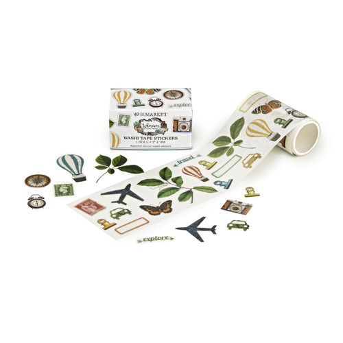 49 And Market Washi Sticker Roll-Wherever - WHE26160