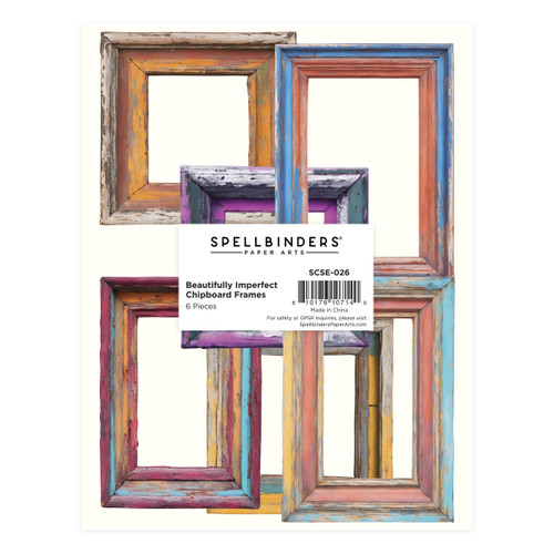 3 Pack - Spellbinders Chipboard Frames - 6 pc-Beautifully Imperfect - 5A003CZK-1H97B - 810176107140