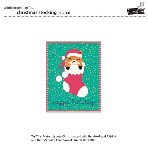 Lawn Cuts Custom Craft Die-Christmas Stocking - 5A0039HB-1H8PP