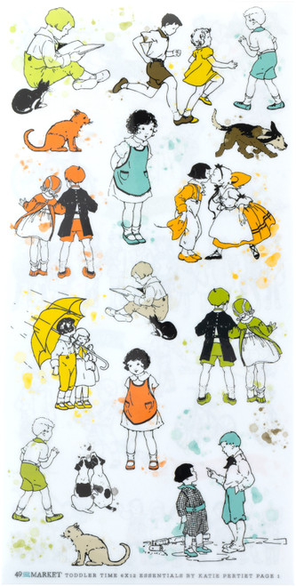 49 And Market Rub-On Transfer Set-Toddler Time Essentials - 5A002J23-1GKM0