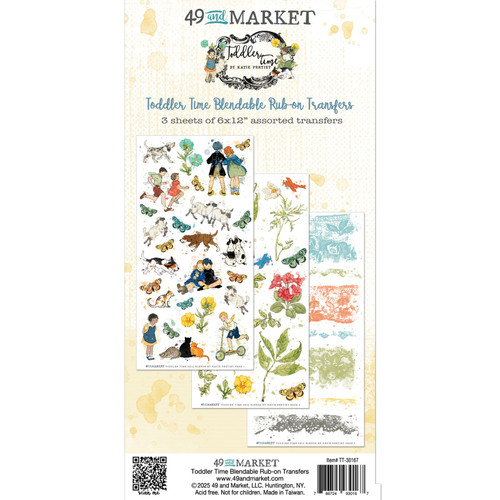 49 And Market Rub-On Transfer Set-Toddler Time Blendable - 5A002J0Q-1GKNC - 786724930167
