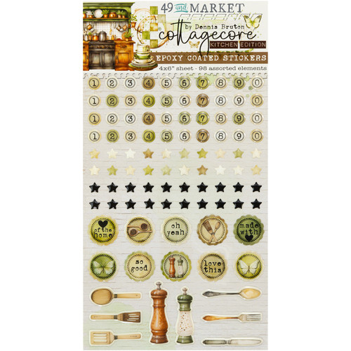 3 Pack - 49 And Market Cottagecore Stickers-Wishing Bubbles - 5A002C0S-1GFLD - 786724929734