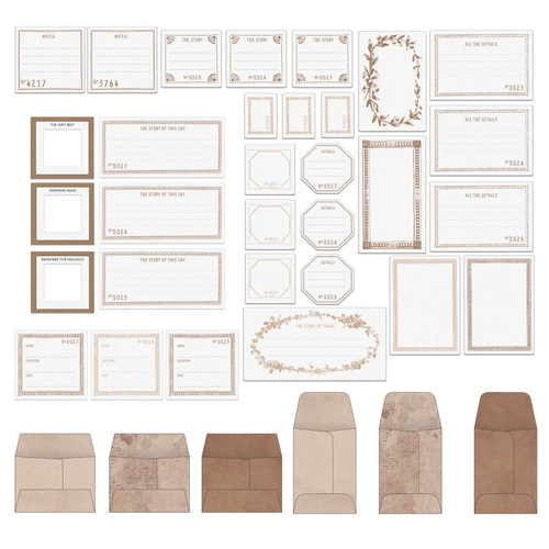 3 Pack - Color Swatch: Toast Envelope Bits-37/Pkg - CST41183
