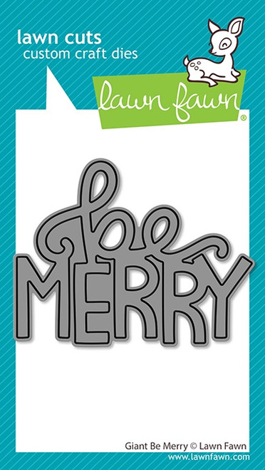 Lawn Cuts Custom Craft Die-Giant Be Merry - 5A0039G1-1H8PZ - 783385670456