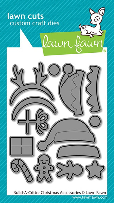 Lawn Cuts Custom Craft Die-Build-A-Critter Christmas Accessories - 5A0039GX-1H8Q1 - 783385670531