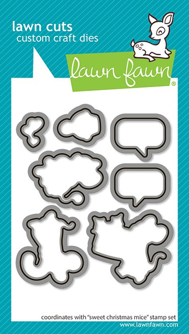 Lawn Cuts Custom Craft Die-Sweet Christmas Mice - 5A0039GV-1H8Q3 - 789554582926