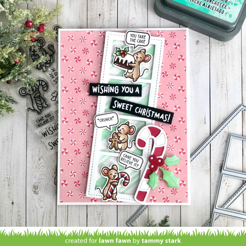 Lawn Fawn Stamps-Sweet Christmas Mice - 5A0039GJ-1H8Q8 Lawn Fawn Stamps-Sweet Christmas Mice - 5A0039GJ-1H8Q8