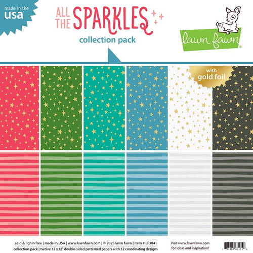 Lawn Fawn All the Sparkles Paper Pack-Collection - 5A0039GY-1H8QG - 783385671156