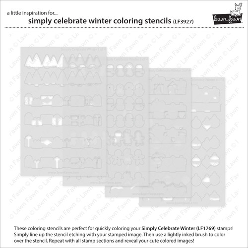 Lawn Clippings Coloring Stencils-Simply Celebrate Winter - 5A0039H2-1H8QH