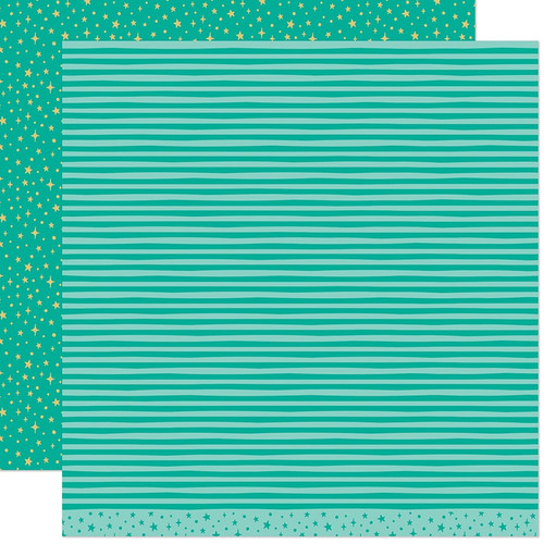 Lawn Fawn All the Sparkles Paper-Tourmaline - 5A0039GW-1H8QS