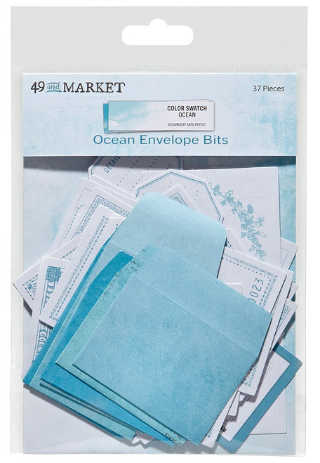 3 Pack - Color Swatch: Ocean Envelope Bits-37/Pkg - CSO41336 - 752505141336