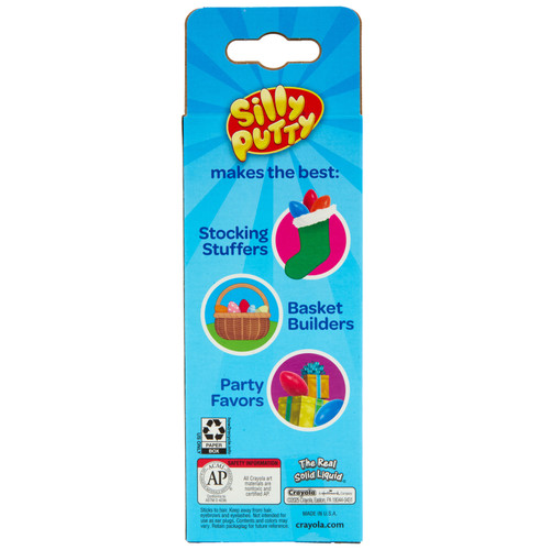 Silly Putty Party Pack 4/Pkg-Assorted Colors - 5A0035ZR-1H78Z