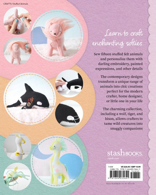 Felt Softie Parade-Sew 15 Delightful Animals - 5A003CN3-1H8YP Felt Softie Parade-Sew 15 Delightful Animals - 5A003CN3-1H8YP