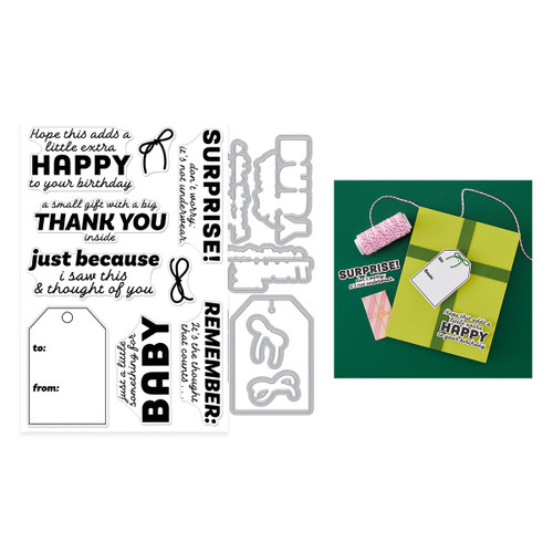 Hero Arts Stamp & Cut Set-Just Because, Best Gift Ever - 5A003CYS-1H96C