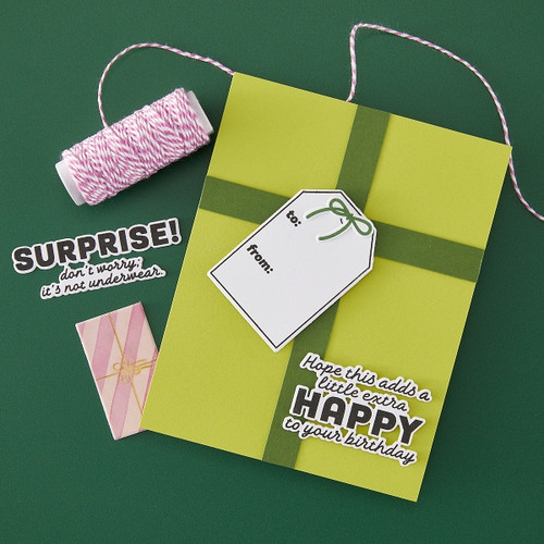 Hero Arts Stamp & Cut Set-Just Because, Best Gift Ever - 5A003CYS-1H96C