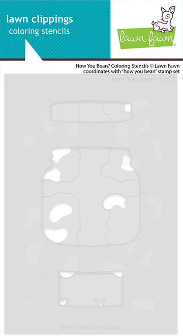 2 Pack - Lawn Clippings Coloring Stencils-How you Bean? - 5A0039G0-1H8Q9 - 783385670296