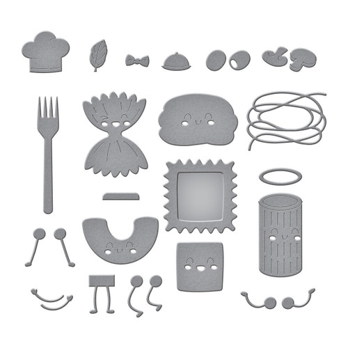 Spellbinders Etched Dies-Buon Appetito, Pasta Friends - 5A003CZ6-1H96Y