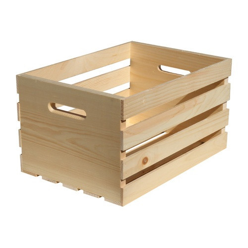 3 Pack - Crates & Pallet Pine Wood Crate Unfinished LRG 18"x12.5"x9.5-Brown - 5A003CN7-1H8YX - 022931610011