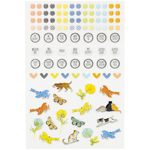 3 Pack - 49 And Market Toddler Time Epoxy Stickers-Wishing Bubble - 5A002J35-1GKMC