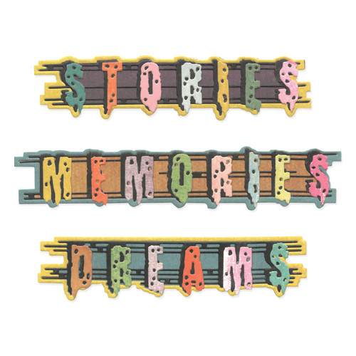 Sizzix Thinlits Die Set By Seth Apter 24/Pkg-Word Wafers #2 - 5A003239-1H3R4