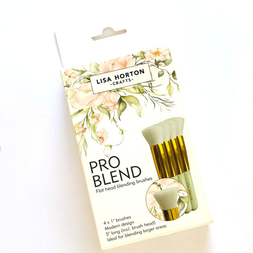 Lisa Horton Crafts Pro Blend Blending Brushes 1" 4/Pkg-Flat Head - 5A0039JR-1H8RS - 780627349644